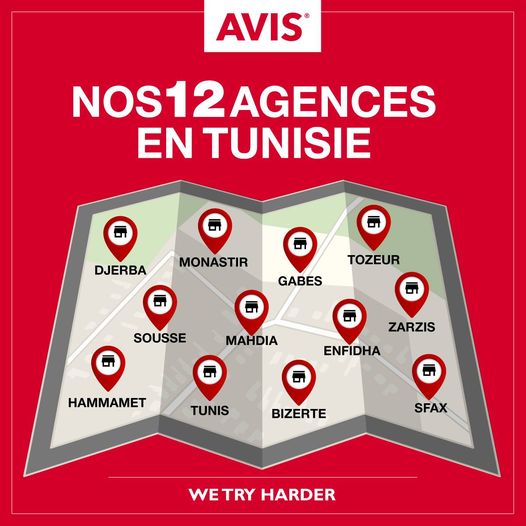 Agence Avis Location de voiture Tunisie