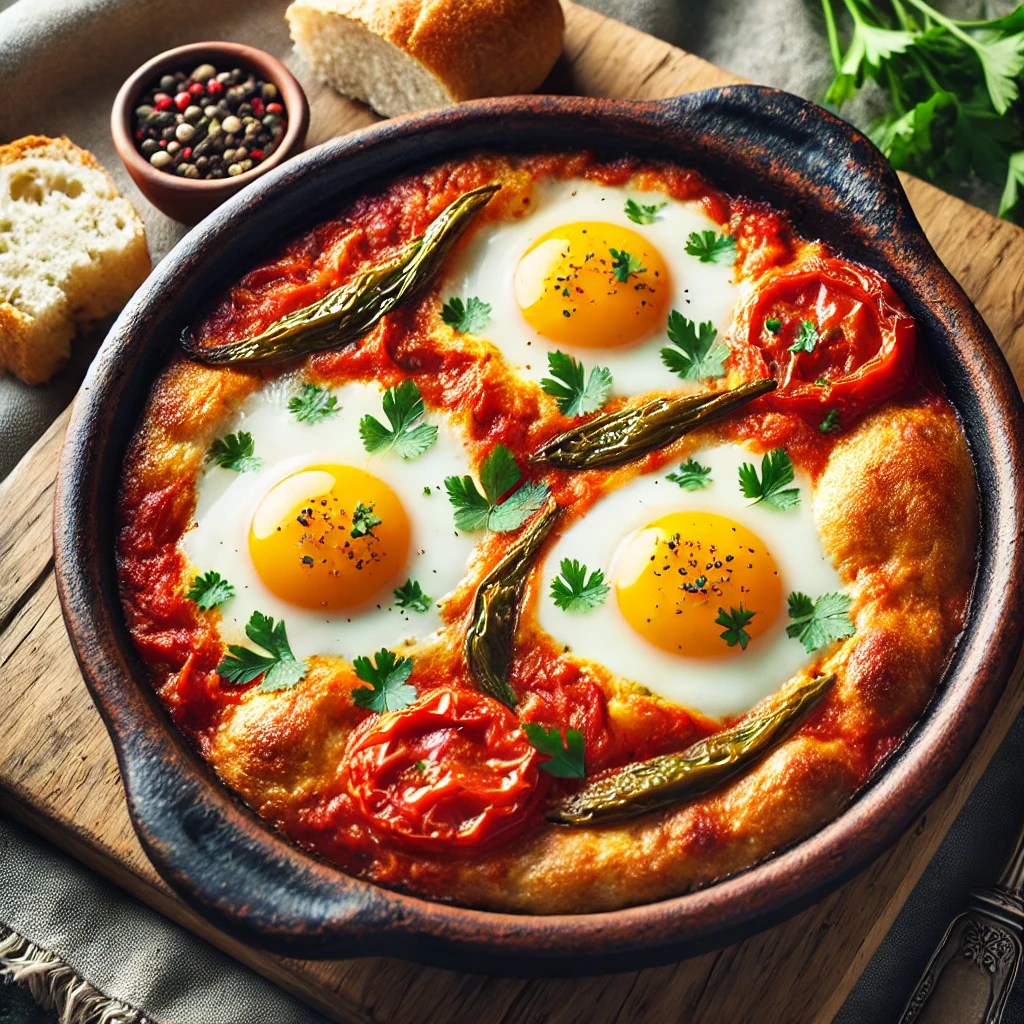 Recette Tunisienne : Chakchouka au Four aux Œufs Bio