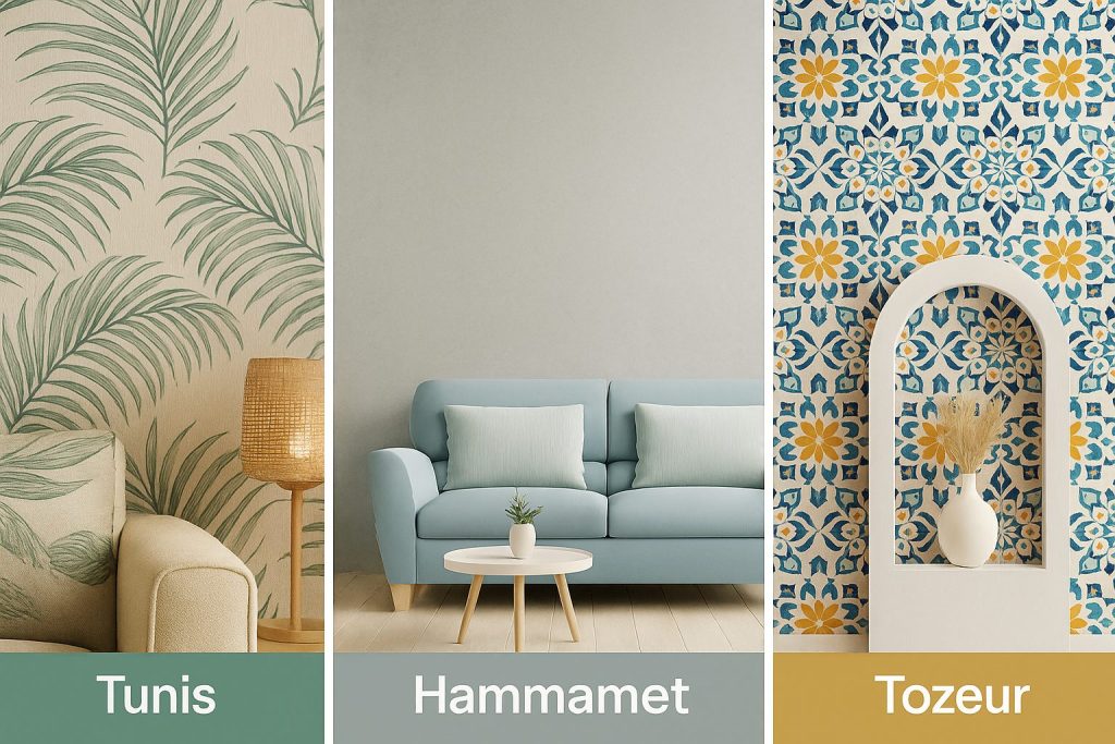 Trois salons inspirés par des styles régionaux tunisiens
