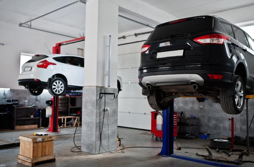 Garage équipé de ponts élévateurs en Tunisie