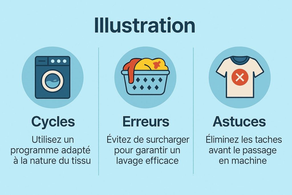 Résumé graphique illustrant les bons gestes d’entretien et les erreurs à éviter au quotidien
