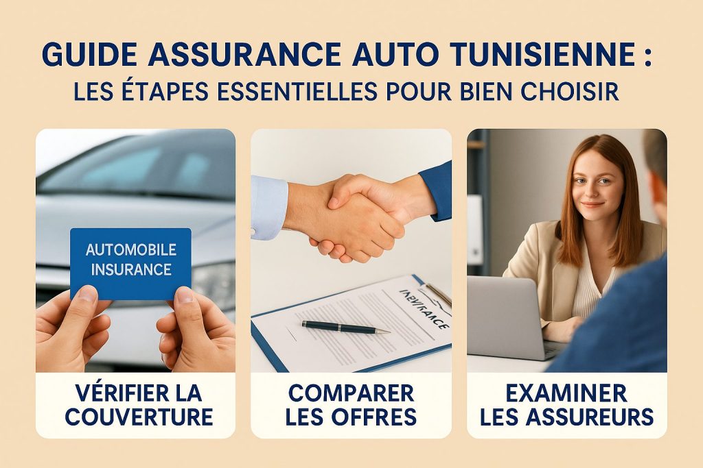 Guide visuel des assurances auto en Tunisie : étapes essentielles pour choisir ou optimiser son contrat