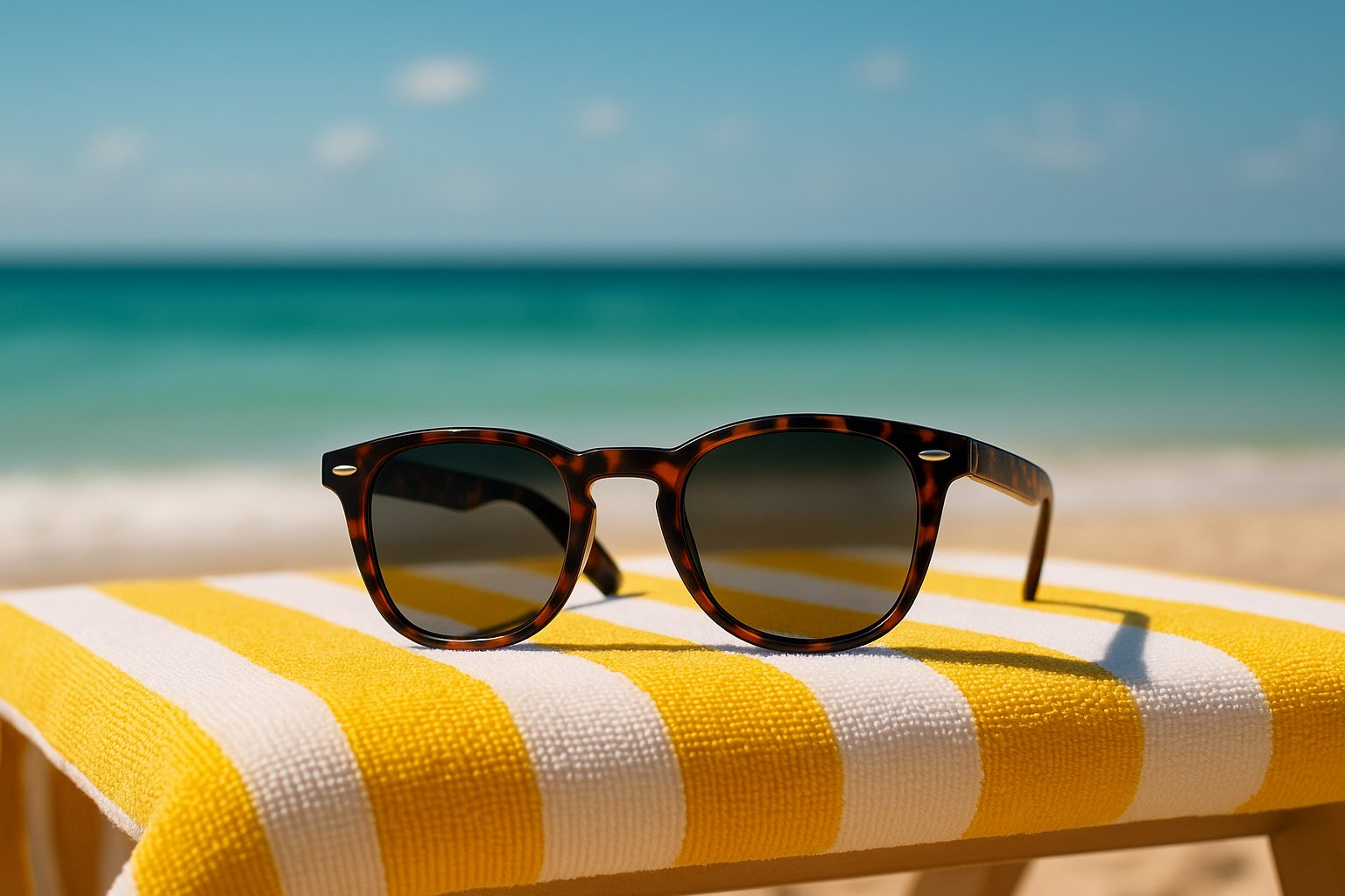 Femme tunisienne élégante portant des lunettes de soleil en plein soleil, style moderne et protection UV