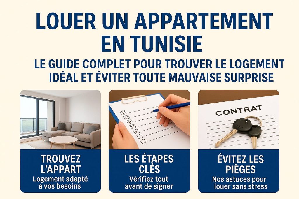 Guide pour louer un appartement en Tunisie sans mauvaises surprises – Trouver le logement idéal avec étapes et conseils