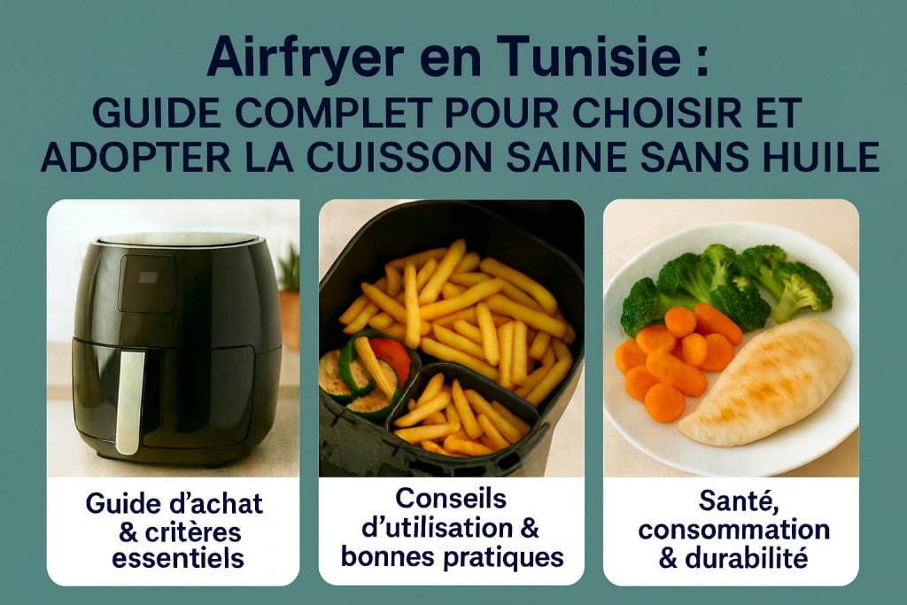 airfryer tunisie guide complet avec conseils d’achat utilisation quotidienne et cuisson saine sans huile