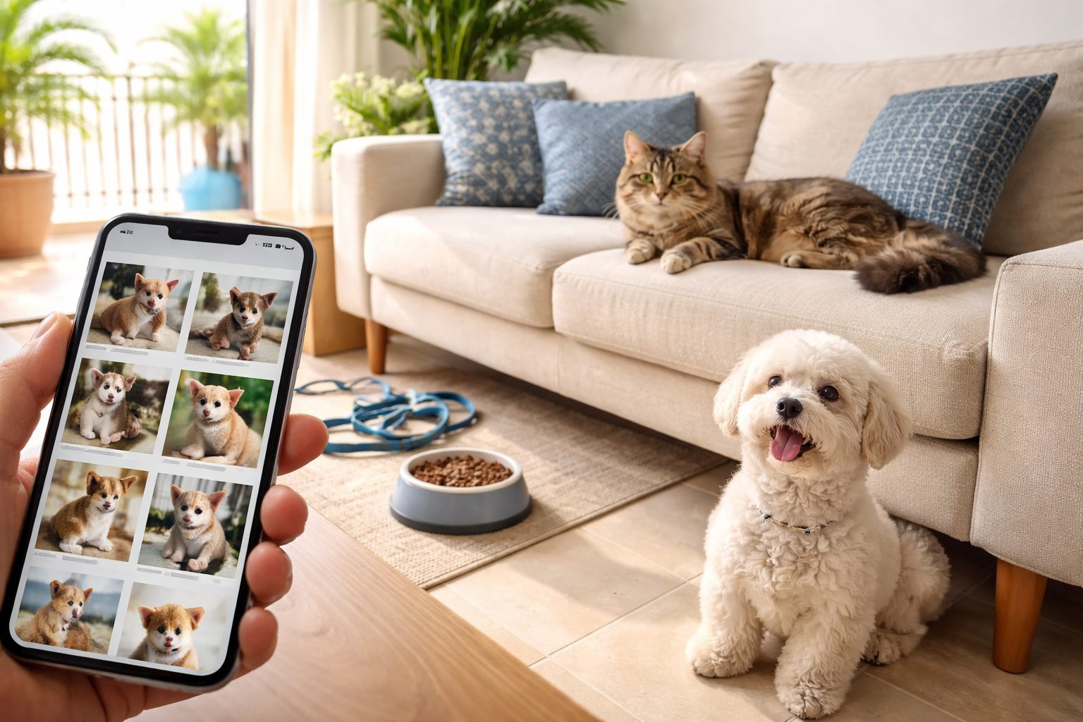 Animaux en Tunisie : adoption de chiens et chats et recherche d’annonces en ligne depuis un smartphone