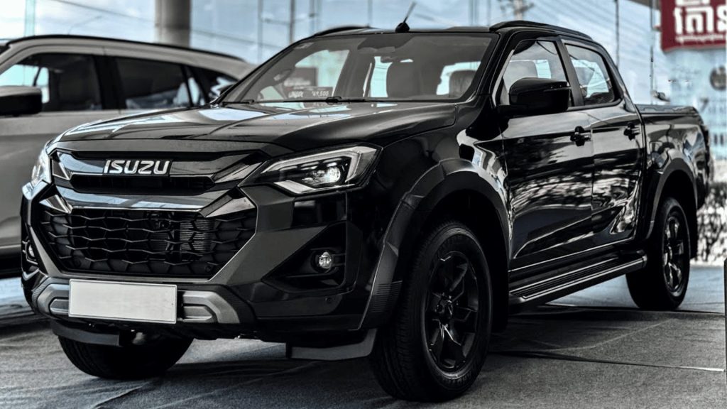 Isuzu D-Max noir utilitaire double cabine