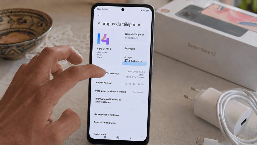 Vérification des informations d’un téléphone d’occasion