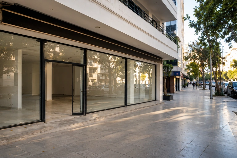 Local à louer pour café en Tunisie avec emplacement et espace extérieur à vérifier avant location