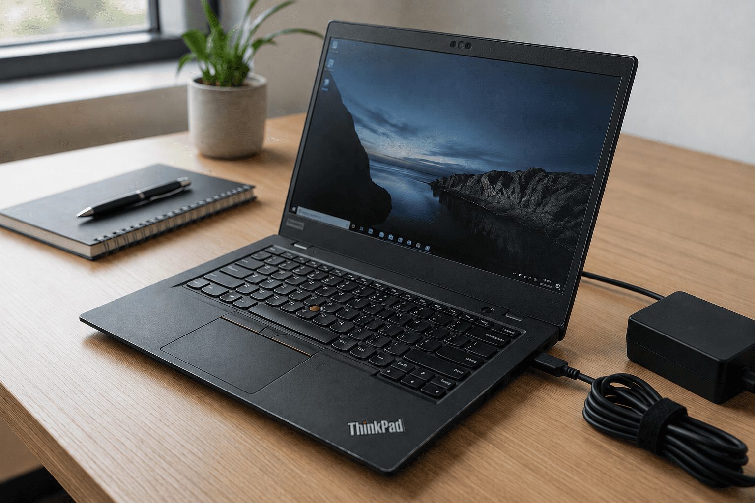 Lenovo ThinkPad d’occasion en Tunisie avec clavier, TrackPoint, batterie et chargeur à vérifier