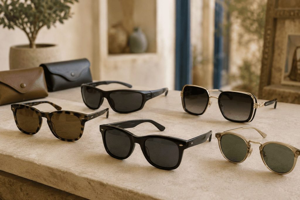 Différentes marques et styles de lunettes de soleil d’occasion en Tunisie