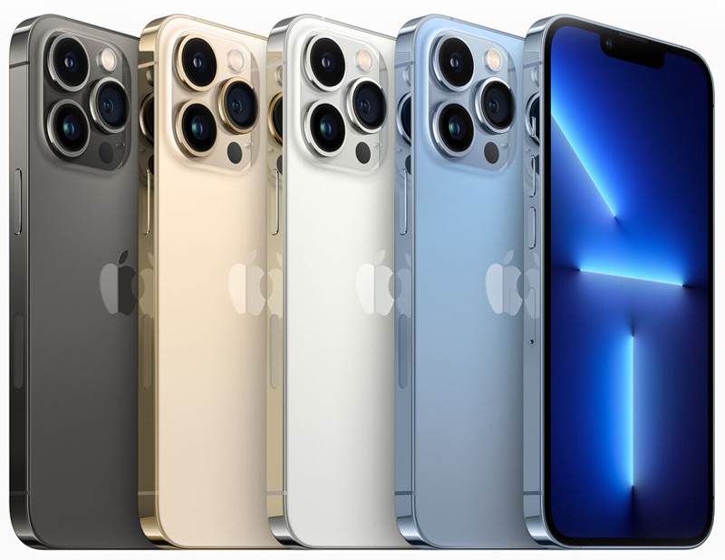 iPhone 13 Pro Max 128 Go 256 Go et 512 Go pour comparer le stockage
