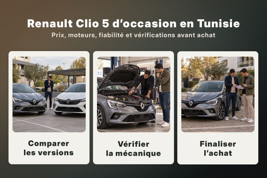 Voitures d’occasion en Tunisie avec comparaison des versions, vérification mécanique et achat