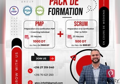 Formation 3 EN 1 : Agile Scrum Master PSM / PSPO et PMP