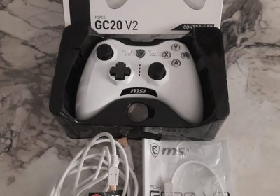 MANETTE MSI FORCE GC20 V2 WHITE Filaire