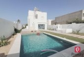 villa avec piscine avec titre bleu djerba za - réf v689