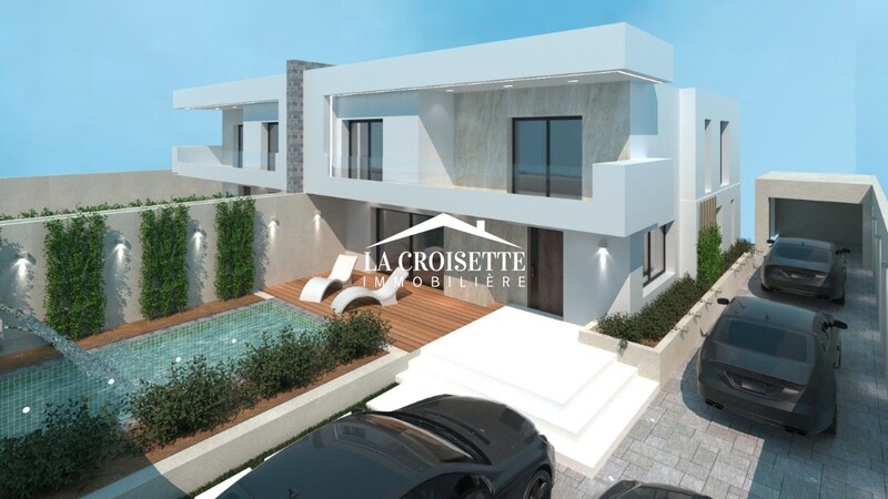 Duplex S+5 avec terrasse et piscine à La Soukra MVV0343