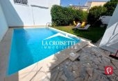 Rez-de-chaussée de villa S+3 avec piscine à Carthage MRCL028