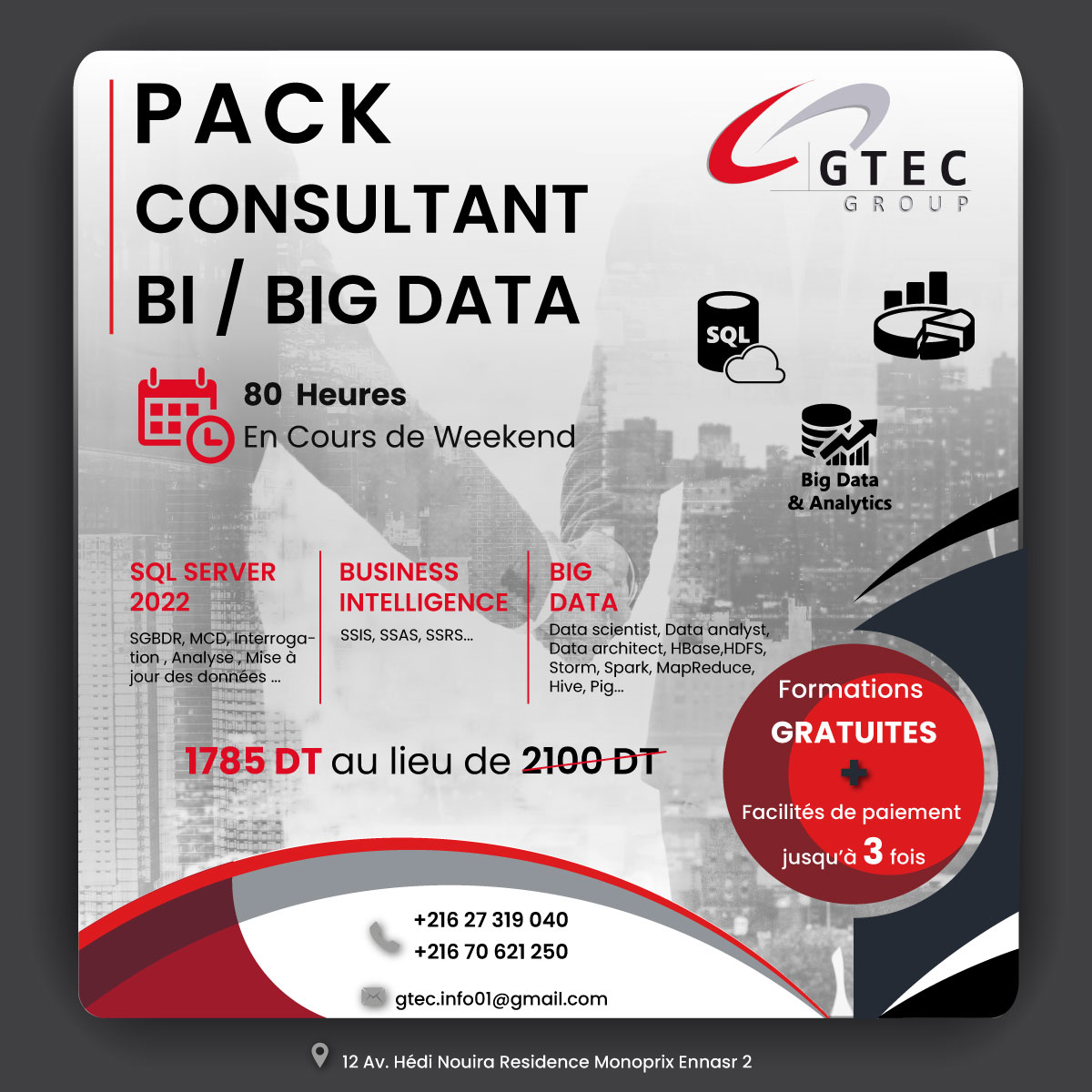 Formation Devenir Consultant Business Intelligence /Big Data