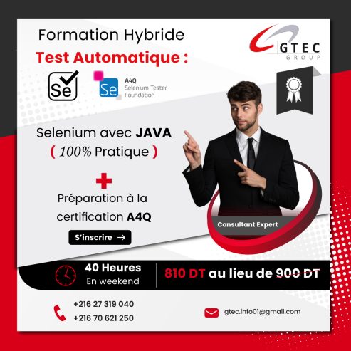 Formation Selenium Avec JAVA & Préparation à la certification A4Q