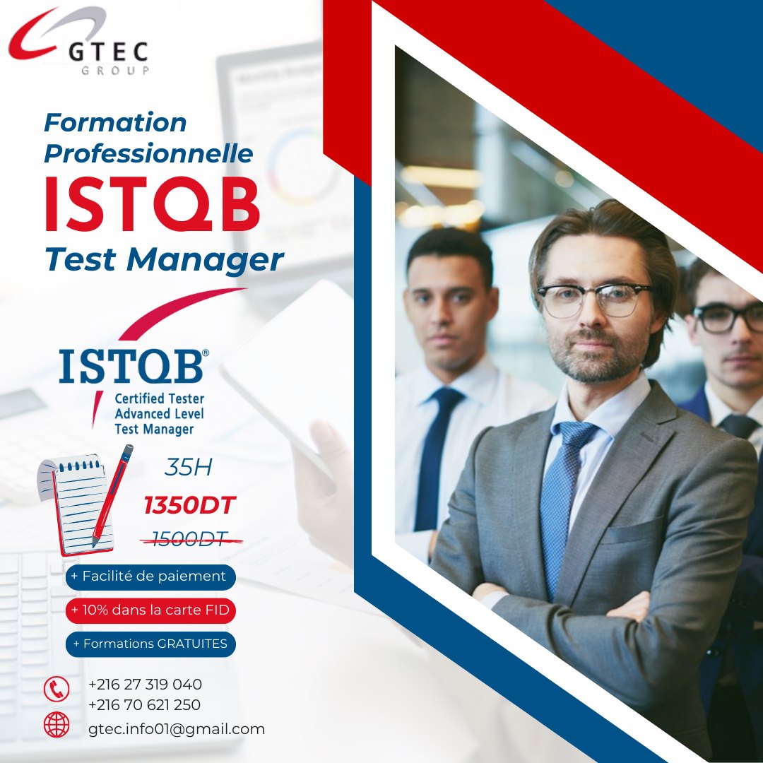 Formation Test Manager ISTQB