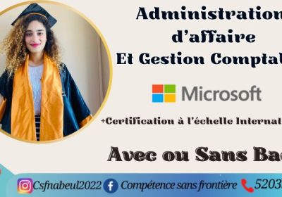 Technicien En Administration d’affaires et gestion comptable