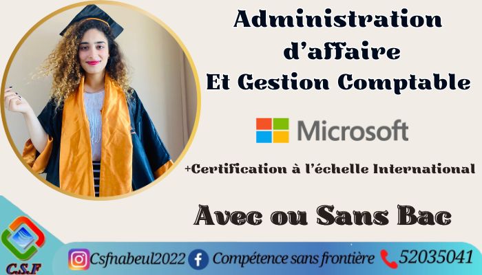 Technicien En Administration d’affaires et gestion comptable