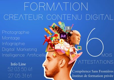 Formation Créateur Contenu Digital  