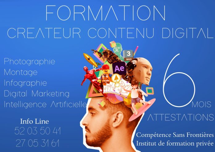 Formation Créateur Contenu Digital  