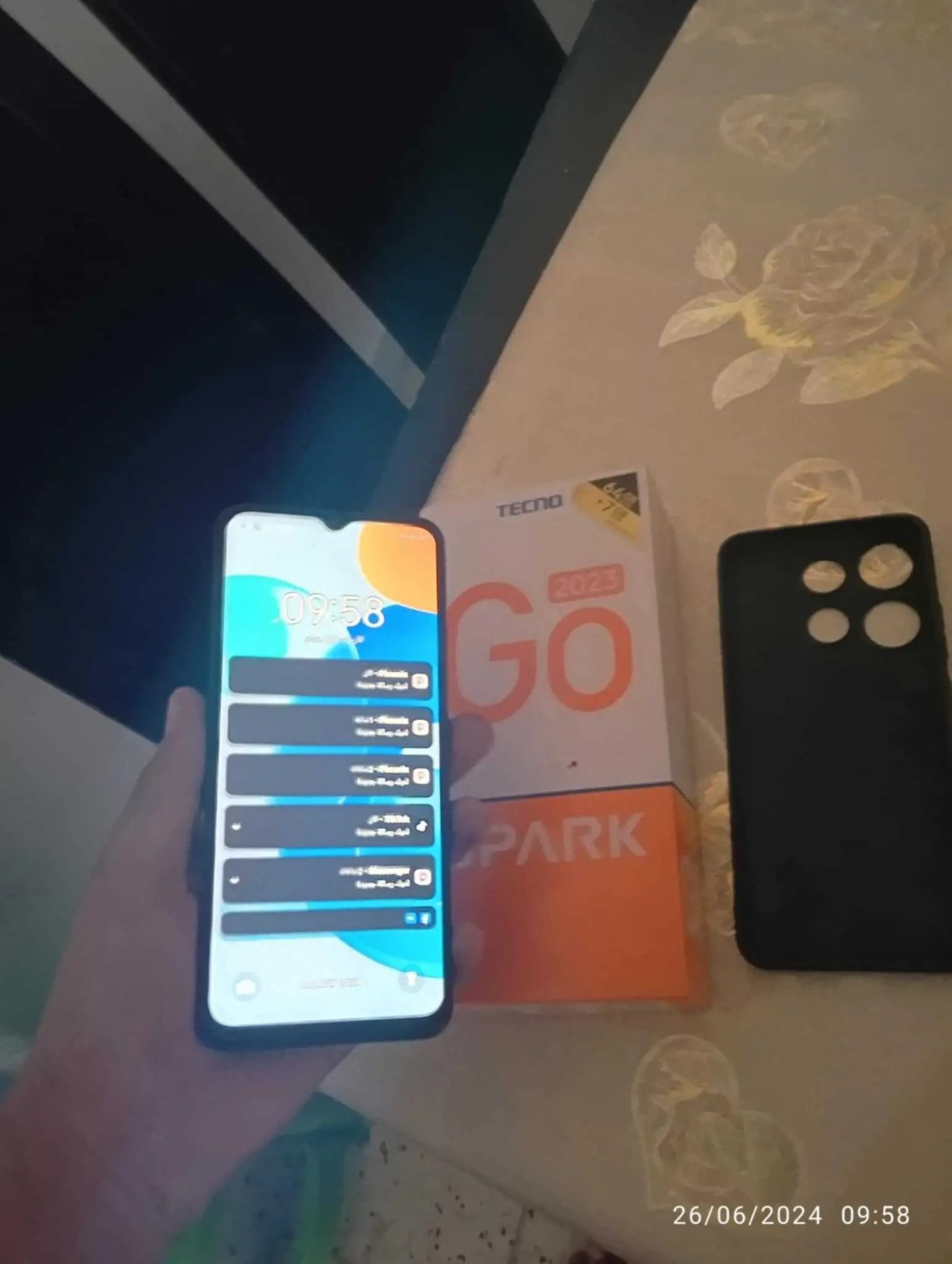 Telephone-Tecno-Spark-Go-couleur-bleu-sans-fin-a-vendre-a-EL-Kabaria-prix-220-dinars-proxity.tn-annonce-telephone-occasion-a-vendre-tunisie