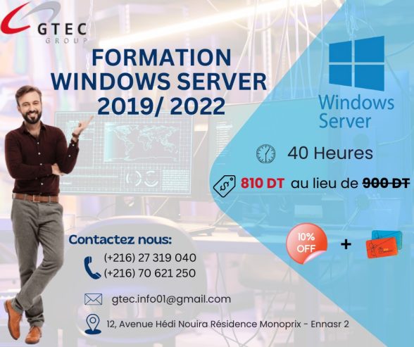 Formation Microsoft Windows Server 2016 / 2019 MCSA