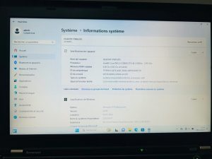 Lenovo ThinkPad X230 – i5 – 6Go RAM – Windows 11 Pro – Lafayette – 480 DT