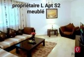 Appartement S+2 meublé proche lac2 pour étranger à l'année