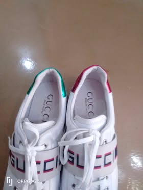 Baskets-Gucci-Ace-Stripe-Homme-Cuir-Blanc-Neuves-Pointure-44-250-DT-Tunis-5