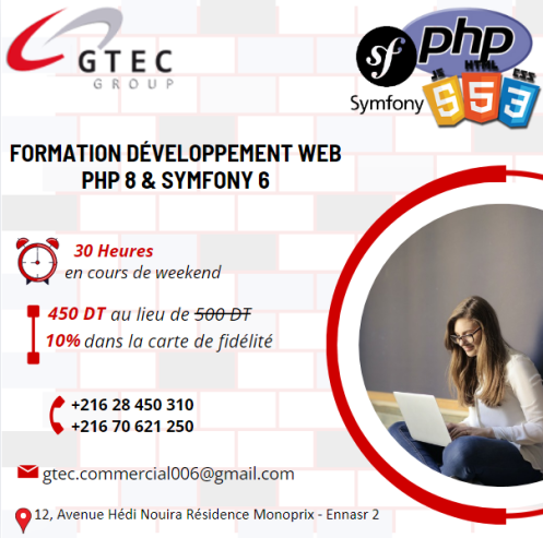 Formation Développement Web avec Symfony 6 et PHP 8