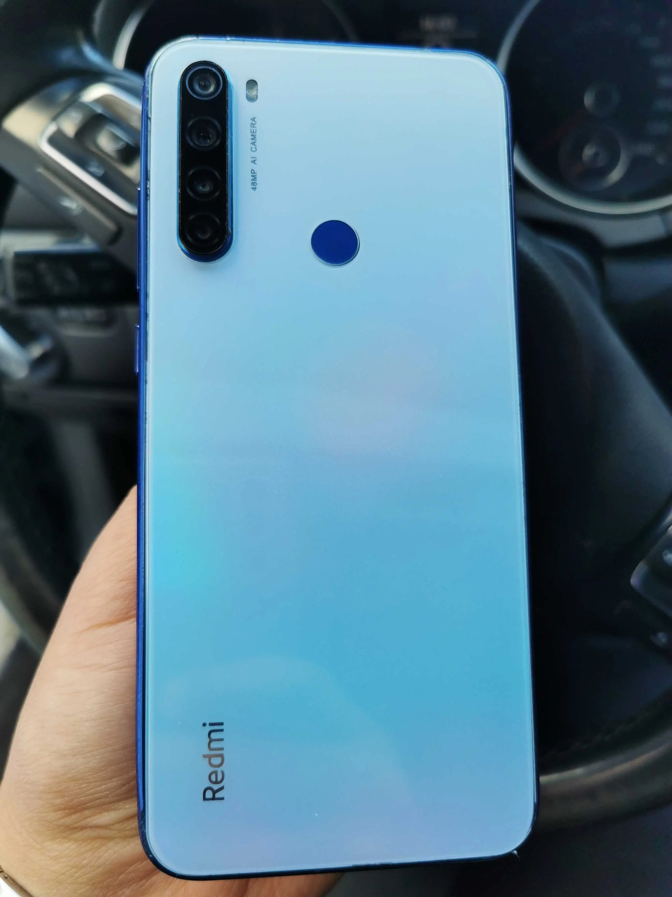 Xiaomi-Redmi-Note-8T-face-arriere-quad-camera-48MP-capteur-empreintes-digitales-couleur-Moonlight-White-etat-excellent