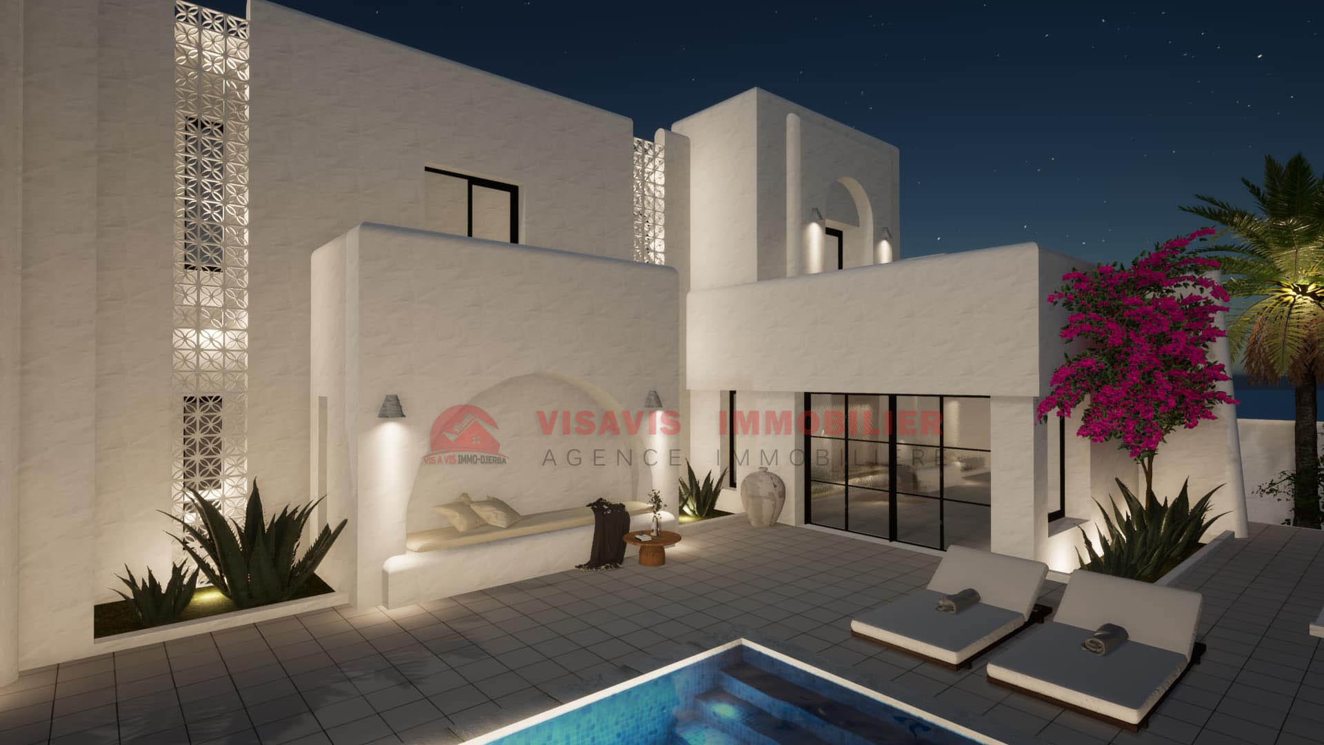 VILLA AVEC PISCINE ZONE URBAINE A DJERBA