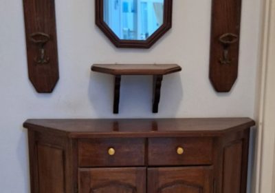 À vendre : Console d'Entrée avec Miroir et Porte-Manteaux