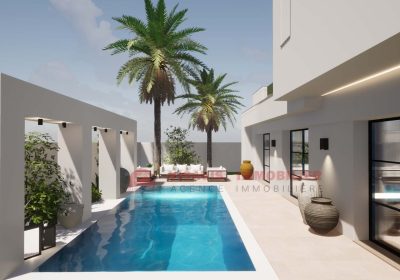 CONSTRUIRE UNE VILLA AVEC PISCINE À DJERBA EN TUNISIE ZU