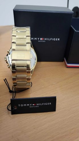 Montre-homme-Tommy-Hilfiger-doree-avec-certificat-dauthenticite