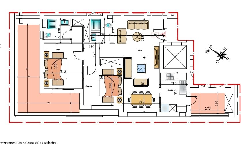 Plan-appartement-S2-haut-standing-a-vendre-au-Jardin-de-Carthage