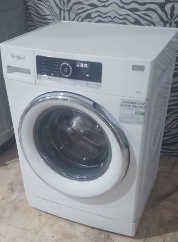 Vue-frontale-lave-linge-Whirlpool-Zen-Direct-Drive-occasion-Bizerte