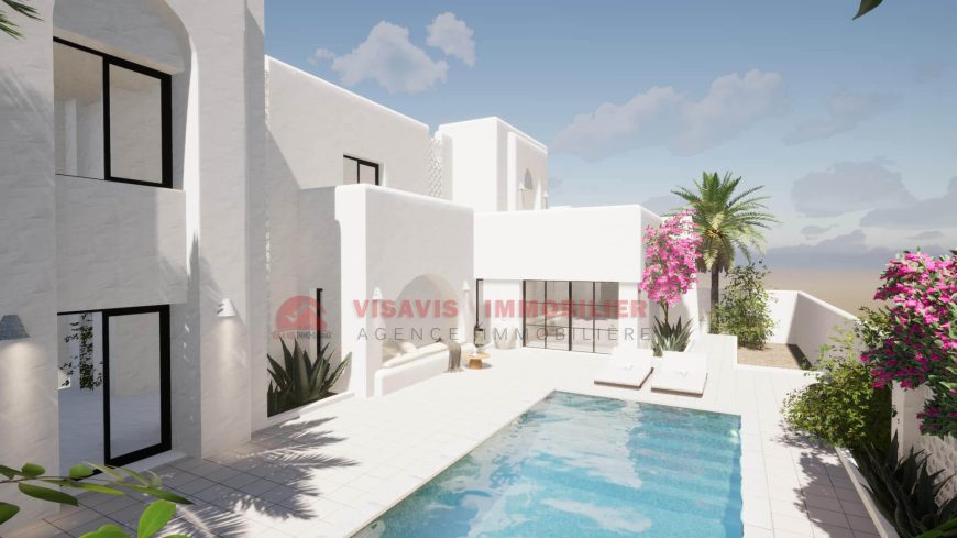 VILLA AVEC PISCINE ZU DJERBA – RÉF P691