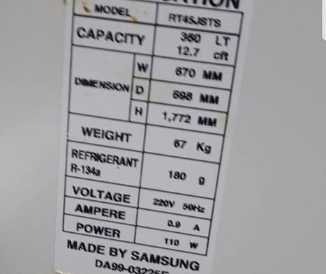 refrigerateur-samsung-occasion-kelibia-bon-etat