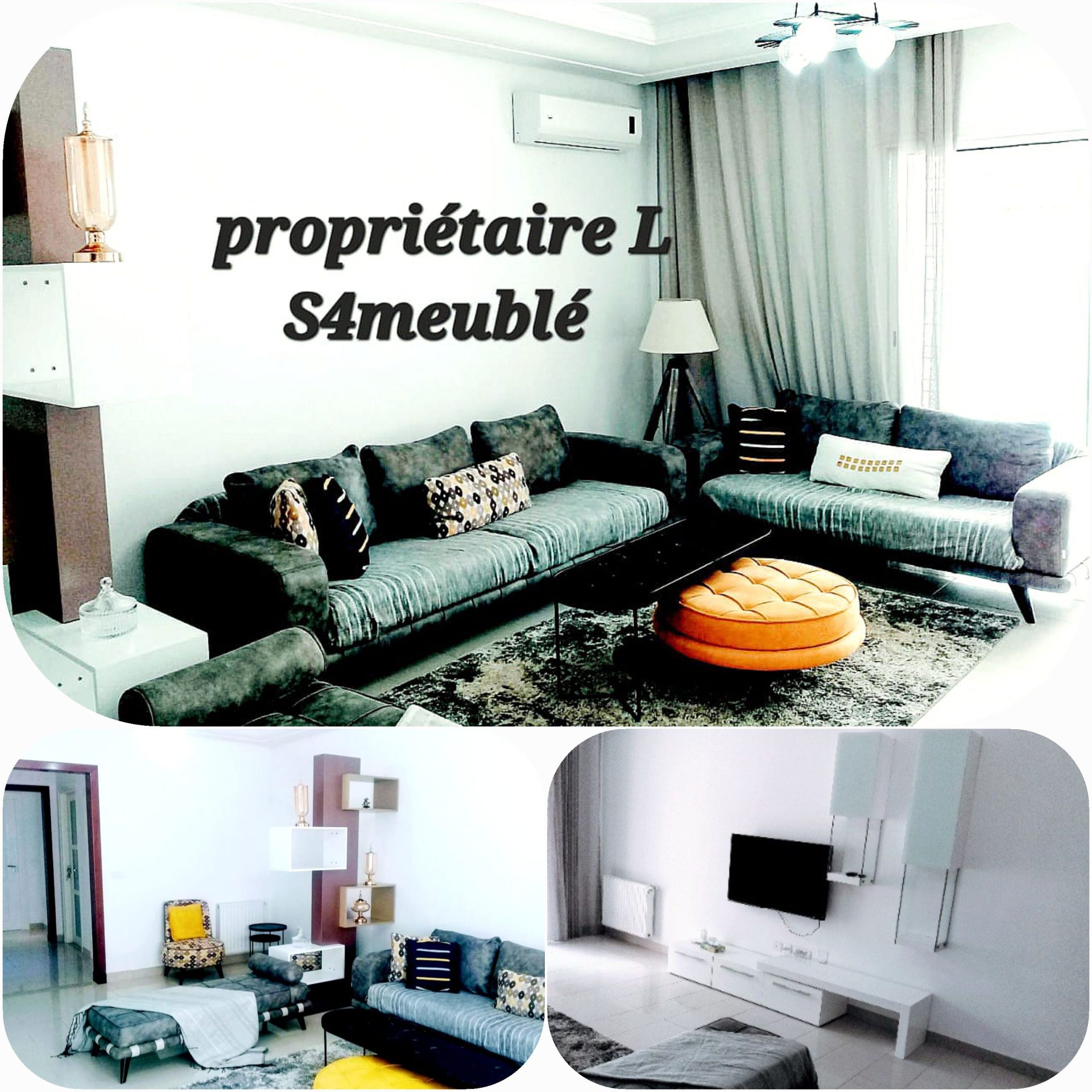 Location S+4 meublé haut standing 209 m²