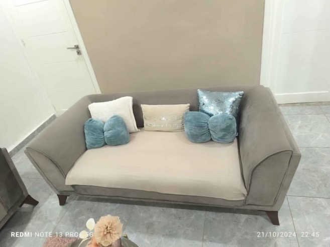 meuble-salon-tissu-gris-tunisie