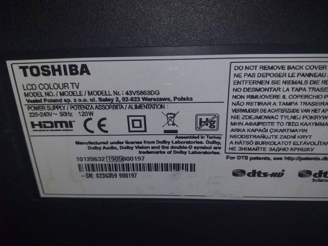 television-led-toshiba-bon-etat-a-vendre