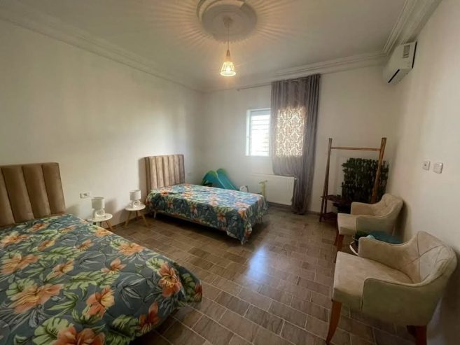 chambre-double-villa-hammamet-clim