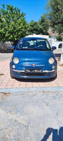 fiat-500-bleu-occasion-tunisie-megrine-2013