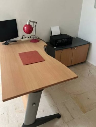 bureau-bois-metal-tres-bon-etat